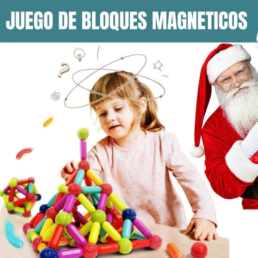 JUEGO DE BLOQUES MAGNETICO DE 64 PZS